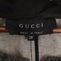 GUCCI グッチ トムフォード期 106857.ZC076 デニムジャケット ブラック 38 ジャケット コットン レディース 中古_画像7