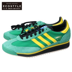  new goods / adidas Adidas SL72RS originals low cut sneakers / shoes 28 green / yellow men's 