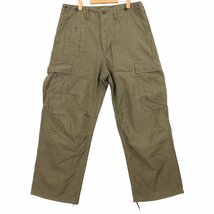 NIGEL CABOURN ナイジェルケーボン カーキ コットン M-51 アーミーカーゴパンツ カーキ 34 ボトムス コットン メンズ 中古_画像2