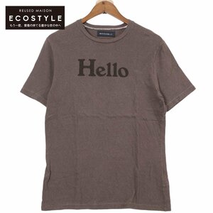 MADISON BLUE マディソンブルー MB999-7716 HELLOロゴ 半袖Tシャツ グレー 2 トップス コットン レディース 中古