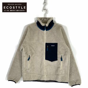 patagonia パタゴニア ナチュラル クラッシックレトロX フリースジャケット オフホワイト L ジャケット ポリエステル メンズ 中古