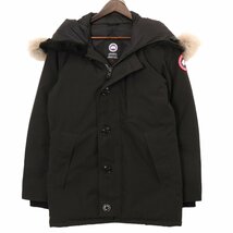 CANADA GOOSE カナダグース 3438JM ブラック ジャスパー ファー付き ダウンジャケット ブラック XS ジャケット ポリエステル メンズ 中古_画像2