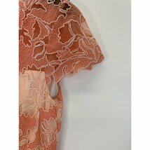 TADASHI SHOJI タダシショージ ピンク　アルジェドレス　ART1812MA サーモンピンク 2 ワンピース ポリエステル レディース 中古_画像8