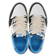 美品/ NIKE ナイキ Travis Scott ｘ Fragment DM7866-140 Air Jordan 1 Low OG SP Military Blue スニーカー/ シューズ 25 メンズ_画像6