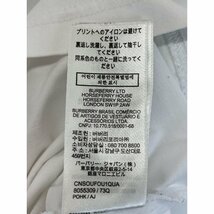 BURBERRY バーバリー 8055309 ホワイト ロゴ クルーネックTシャツ ホワイト XXS トップス コットン メンズ 中古_画像6