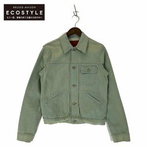 RRL ダブルアールエル グリーン デニムジャケット 41381 グリーン S ジャケット デニム メンズ 中古