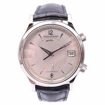 新品磨き JAEGER LECOULTRE ジャガールクルト 141.8.97/1 Master Reveil マスターレヴェイユ 自動巻き 腕時計 シルバー_画像2