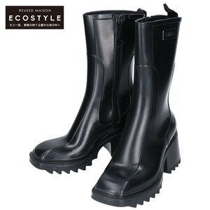 CHLOE クロエ BETTY RAINBOOTS レインブーツ シューズ 35 ブラック レディース