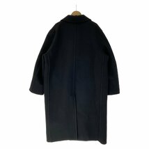 美品/国内正規/23AW JIL SANDER ジルサンダー 02PR 23 2597/1 バージンウール ダブルブレスト コート 48 ブラック メンズ_画像3