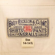 BUZZ RICKSON'S バズリクソンズ BR25996 アイボリー シャンブレーワークシャツ アイボリー S トップス コットン メンズ 中古_画像6