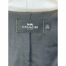 COACH コーチ ブラック F33779 ラムレザー ライダース ブラック L ジャケット レザー メンズ 中古_画像5