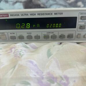 6-4-19-2 ADVANTEST R8340A ULTRA HIGH RESISTANCE METER 通電確認済み の画像1