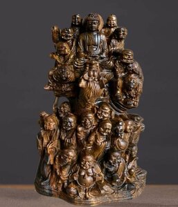  new goods * precise .... tree sculpture 10 ... Buddhist image work of art ornament 