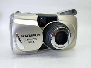 ★ R60409　OLYMPUS オリンパス　μ(mju:)ミュー ZOOM WIDE 80　LENS ZOOM　28-80mm　コンパクトカメラ ★