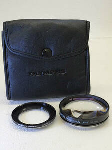 ★ R60416　OLYMPUS オリンパス　MACRO CONVERSION LENS　f=40cm　49→55リング　純正ケース付 ★