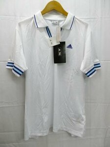 未使用新品★adidas◎アディダス/半袖 ポロシャツ/ゴルフ/ホワイト/白/Oサイズ