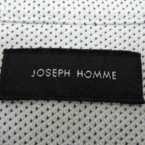 美品★JOSEPH HOMME◎ジョセフ オム/半袖シャツ/ホワイト/ネイビー/46サイズの画像3