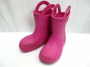 ★crocs◎クロックス/レインブーツ/ピンク/12803/定価￥5500/C12（18.5）