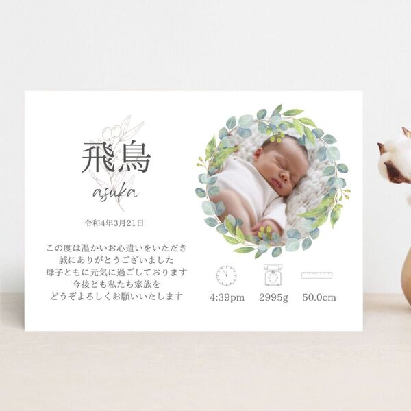 【出産内祝いカード】 10枚セット