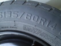 MS FIAT 500 ABA-31209 純正 スペアタイヤ 135/80R14 地域限定送料無料！_画像2