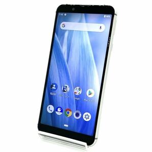 美品 AQUOS sense3 basic 907SH シルバー ソフトバンク SIMロック解除済み 白ロム 付属品完備 スマホ本体 送料無料 Y43MRの画像4