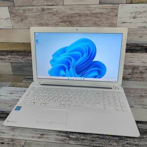 美品【メモリ4GB Celeron 1037U】Windows11/Office2021/DVD/Webカメラ/国産ノートパソコン/東芝