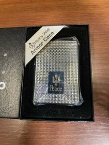 ジッポ zippo ピース Peace アーマー Armor ダイヤカット 両面 zippo 2007年