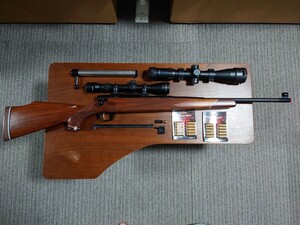 スーパーライフル系　ウェザビー タイプ 木製ストックカスタム　WEATHERBY TYPE　木製ストック カートリッジ化　（スーパー9 U10 マルコシ