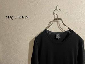 ◯ ALEXANDER McQUEEN ウール ニット ワンピース / アレキサンダー マックイーン McQ 半袖 ドレープ ブラック 黒 S Ladies #Sirchive