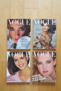 VOGUE PARIS ヴォーグ フランス版 ４冊セット 1980年2月,81年9月,84年5月,87年9月号 Helmut Newton, Guy Bourdin, Albert Watson, Horst