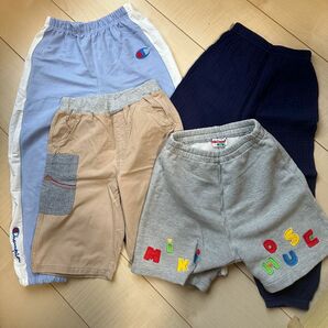 100～110cm 半ズボン　短パン　長ズボン 男の子　まとめて　まとめ売り　mikihouse champ 4点セット