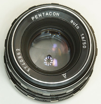 ドイツ製 PENTACON auto 1.8/50 ゼブラ M42 262N-862 前期型 絞込ボタン ペンタコンマーク_画像4