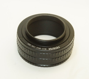 FOTOFOX M42-M42 25-55mm ヘリコイドリング 可変厚中間リング 直進式 フォーカシング・ヘリコイド 接写 引伸レンズ プロジェクタ