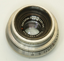 ドイツ製 Carl Zeiss Jena Tessar 1:3.5 f=5cm M42 8RNB-154 パンケーキ 初期型 絞羽14枚 Red T 30.5mm_画像5