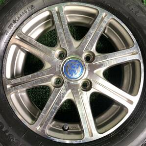 AE539-404 新品 ブリヂストンNEXTRY 155/65R13 73S 社外TRG ホイール【4本】13x4.00B +43 PCD100 ４穴 アルト ワゴンR モコ ライフ 等の画像6