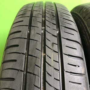 AE613-404 バリ山 ダンロップ ENASAVE 夏タイヤ 145/80R13 スチール TOPY製 13x4.00B +37 PCD100 ４穴 【4本】アルト モコ 等★1円スタートの画像3