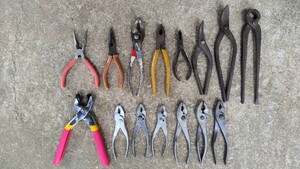  pincers long-nose pliers nippers Kanakiri . tool carpenter's tool DIY tongs plier 