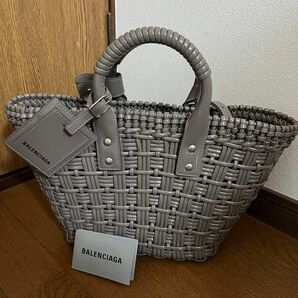 BALENCIAGA バレンシアガ ビストロ かごバッグ グレー