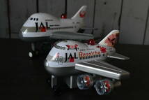 Qm468 ヴィンテージ JAL 日本航空 japan airlines 飛行機 おもちゃ ハイビスカス 当時モノ 2機 60サイズ_画像1