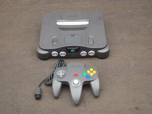 M10606 NINTENDO64 ゲーム動作確認機 内部エア清掃済 NUS-001 コントローラ付 映像ケーブル アダプターなし ゆうぱっく80 0604