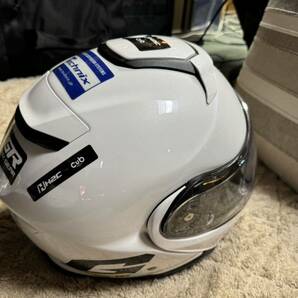 SHOEI ヘルメット NEOTEC IIショウエイ ホワイト Lサイズ 美品 内装クリーニング済み B-COMイヤホン他付属の画像4