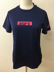 アシックス タグ付き未使用 ネイビーTシャツ サイズM