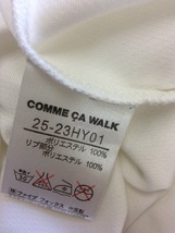 コム サ デ モード COMME CA WALK 白メッシュ素材の半袖シャツ サイズF_画像5