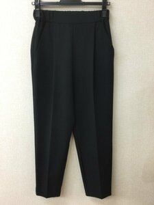 オフオン 黒タックパンツ ウエストゴム サイズ36