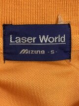 ミズノ Laser World タグ付き未使用 オレンジ色ポロシャツ サイズS_画像4