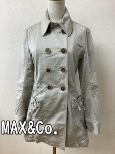 マックスアンドコー MAX&Co. ベージュコットンコート サイズJ42