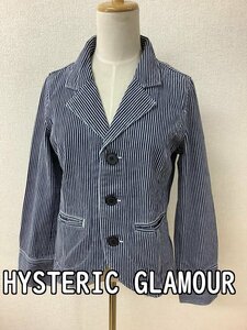  Hysteric Glamour (HYSTERIC GLAMOUR) blue Hickory stripe jacket size free 