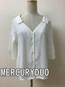 マーキュリーデュオ (MERCURYDUO) オフホワイトブラウス 幅広 サイズF