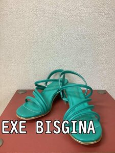 EXE BISGINA エグゼビスジーナ 鮮やかなグリーンのサンダル サイズS