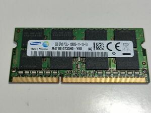 【動作確認済み】SAMSUNG ノートPC用 メモリー DDR3L-1600 PC3L-12800S 8GB×1枚 合計8GB 動作確認済 1週間保証 M471B1G73QH0-YK0【1442】